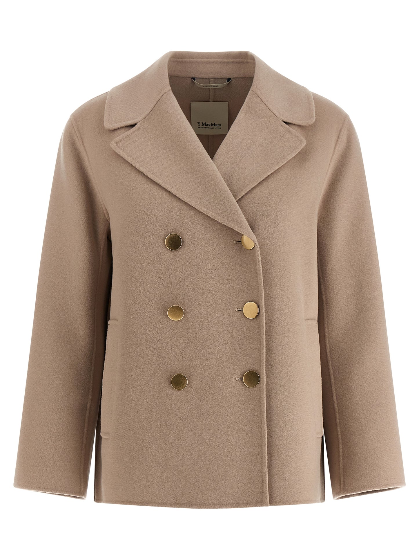 'S Max Mara Beige Virgin Wool Blazer