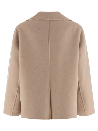 'S Max Mara Beige Virgin Wool Blazer