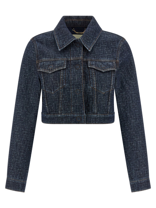 Fendi Blue Cotton Denim Jacket