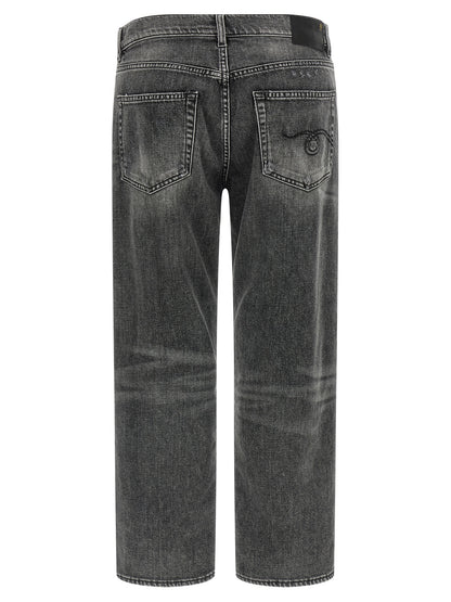 R13 Gray Cotton Boyfriend Jeans