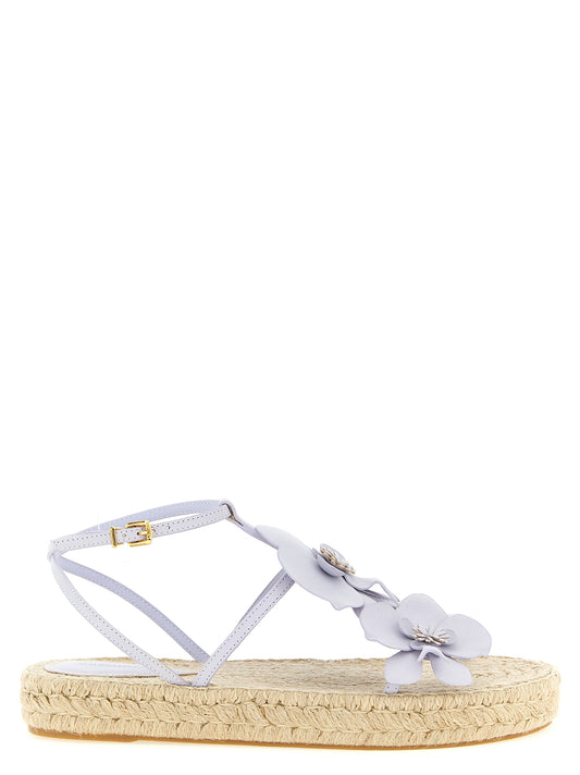 Zimmermann Purple Cowhide Flat Sandals