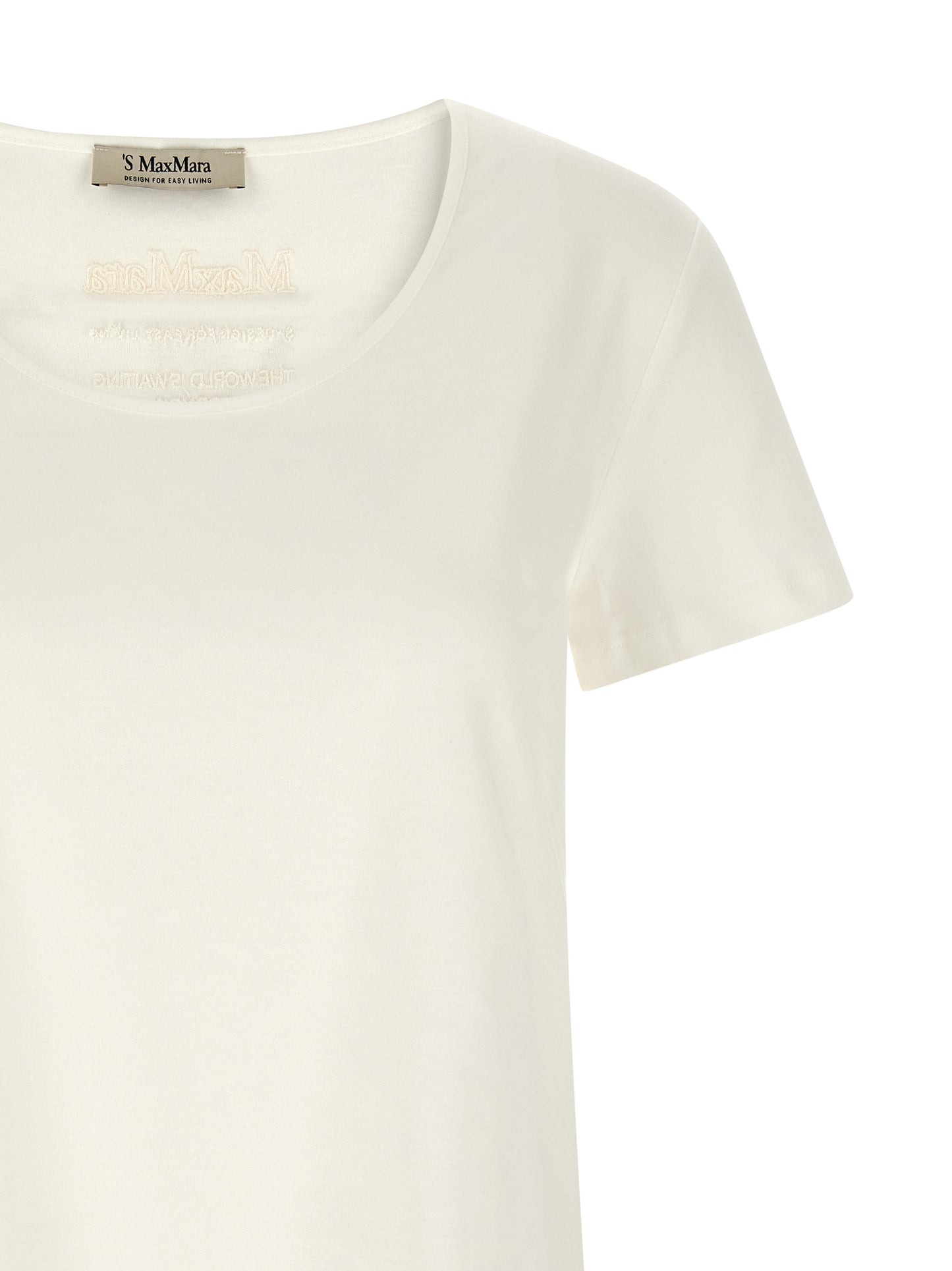 'S Max Mara White Cotton T-Shirt