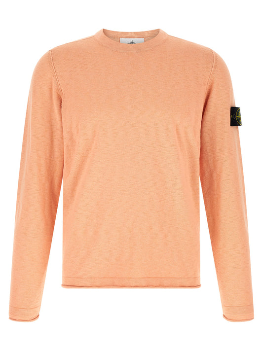 Cardigan by Stone Island for men in polyamide cotton multicolor & pink features an impeccable silhouette, showcasing a sophisticated crew neckline and long-sleeve detail for a truly impeccable finish.