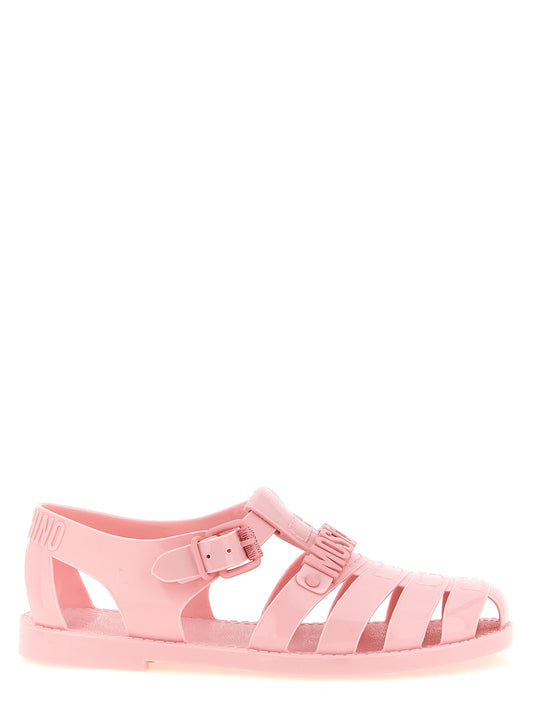 Moschino Multicolor Pvc Flat Sandals