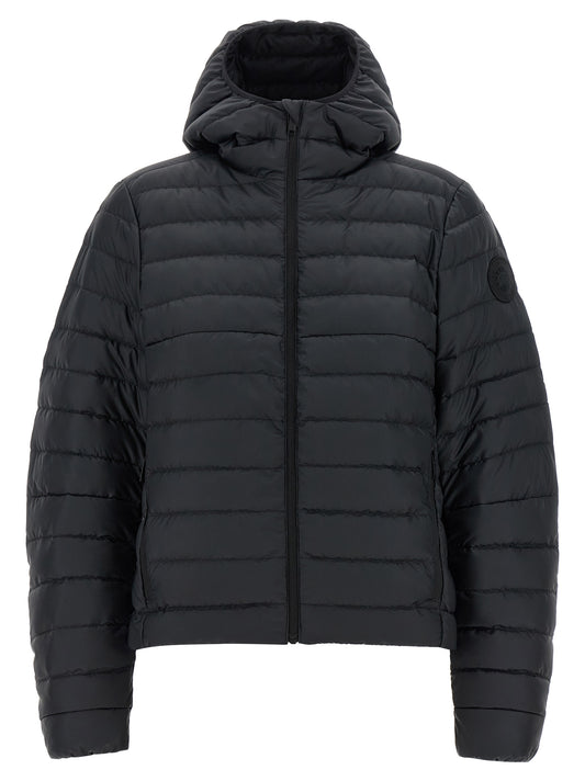 Hooded Puffer Jacket by Canada Goose for women in polyamide black presents a effortlessly chic silhouette, showcasing a sophisticated hooded neckline and premium pockets, hooded & insulated for a truly effortlessly chic finish.