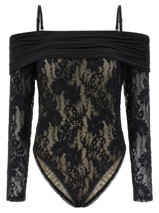 Zimmermann Black Polyamide Bodysuit