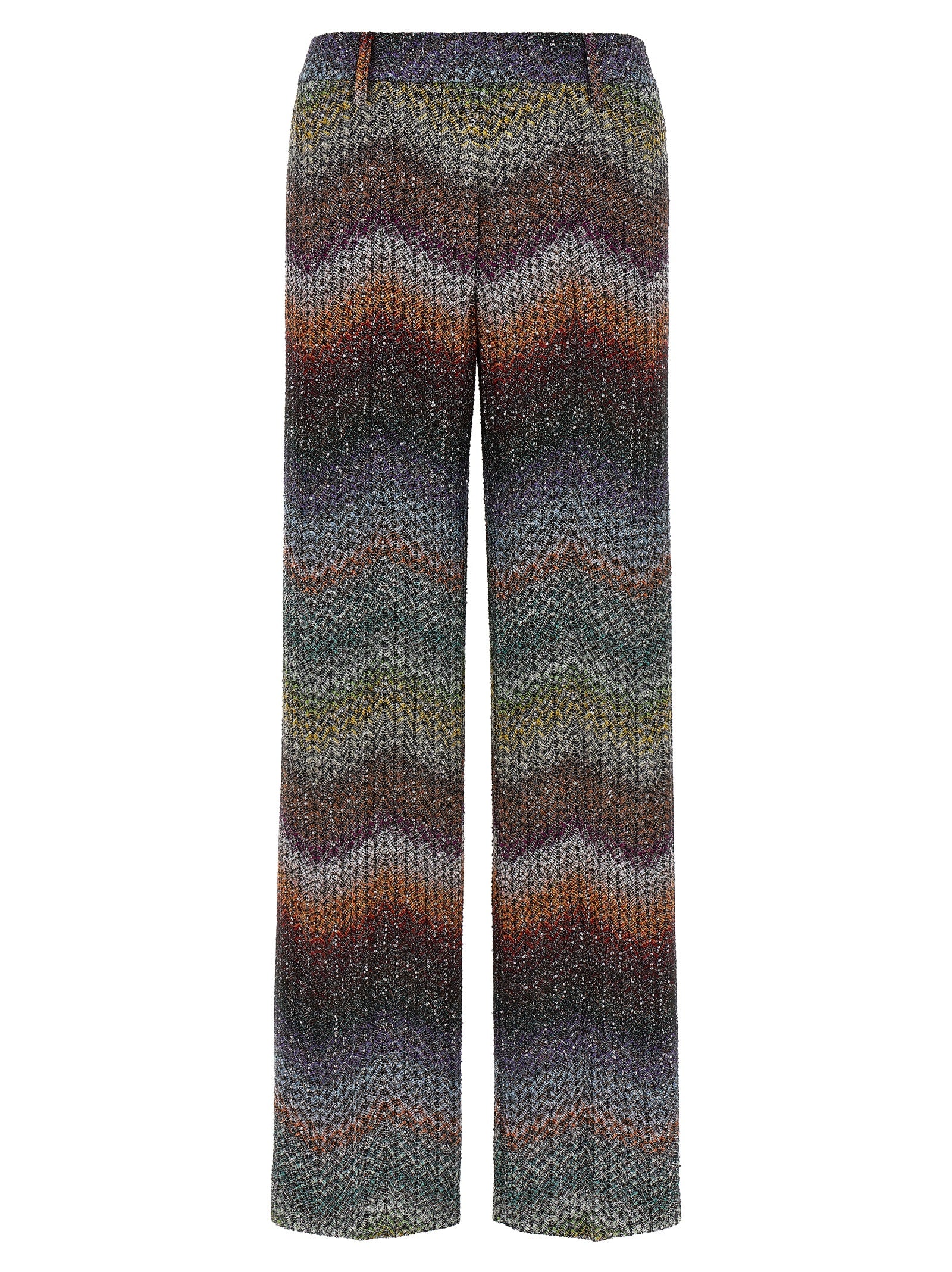 Casual Pants by Missoni for women in polyamide & viscose multicolor & patterned features an sophisticated and straight with a precise long, creating a sophisticated and sophisticated silhouette.