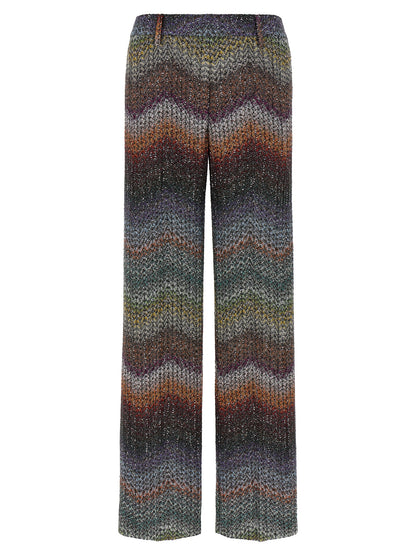 Casual Pants by Missoni for women in polyamide & viscose multicolor & patterned features an sophisticated and straight with a precise long, creating a sophisticated and sophisticated silhouette.