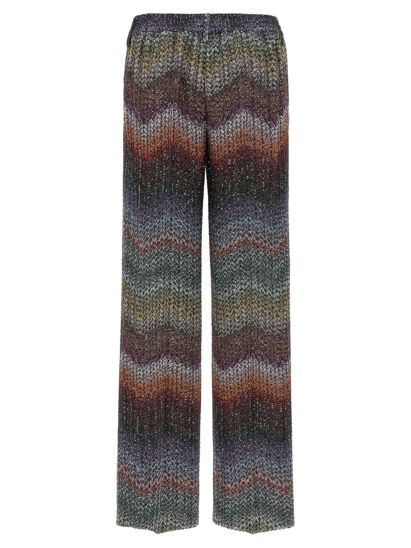 Casual Pants by Missoni for women in polyamide & viscose multicolor & patterned features a refined silhouette with a refined straight, defined by a and a refined long for a refined finish.