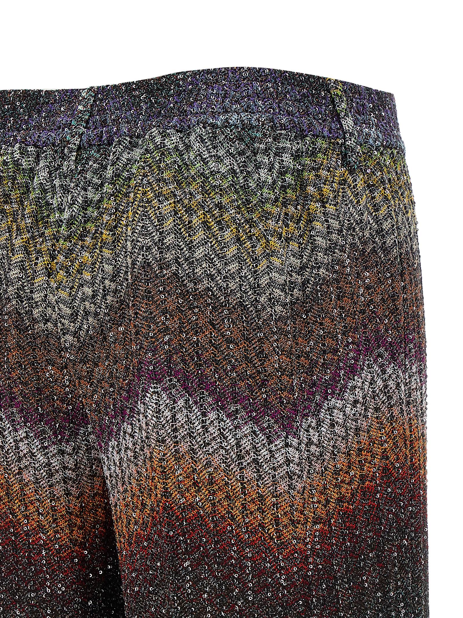 Casual Pants by Missoni for women in polyamide & viscose multicolor & patterned presents a refined pantology silhouette, artfully defined by a refined pantology straight, long, and a sophisticated .