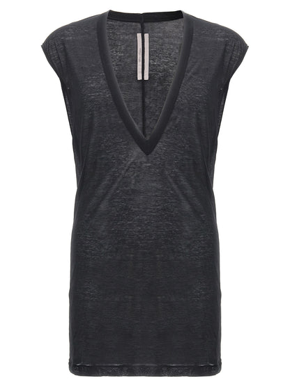 Rick Owens Black Cotton T-Shirt