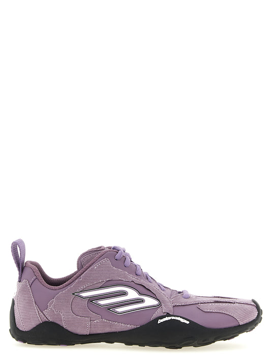 Athletic Sneakers by Balenciaga for women in polyester & cotton purple & patterned features an timeless silhouette from the Women's Athletic Polyester & Cotton Sneakers collection, showcasing a timeless athletic style for a timeless look.