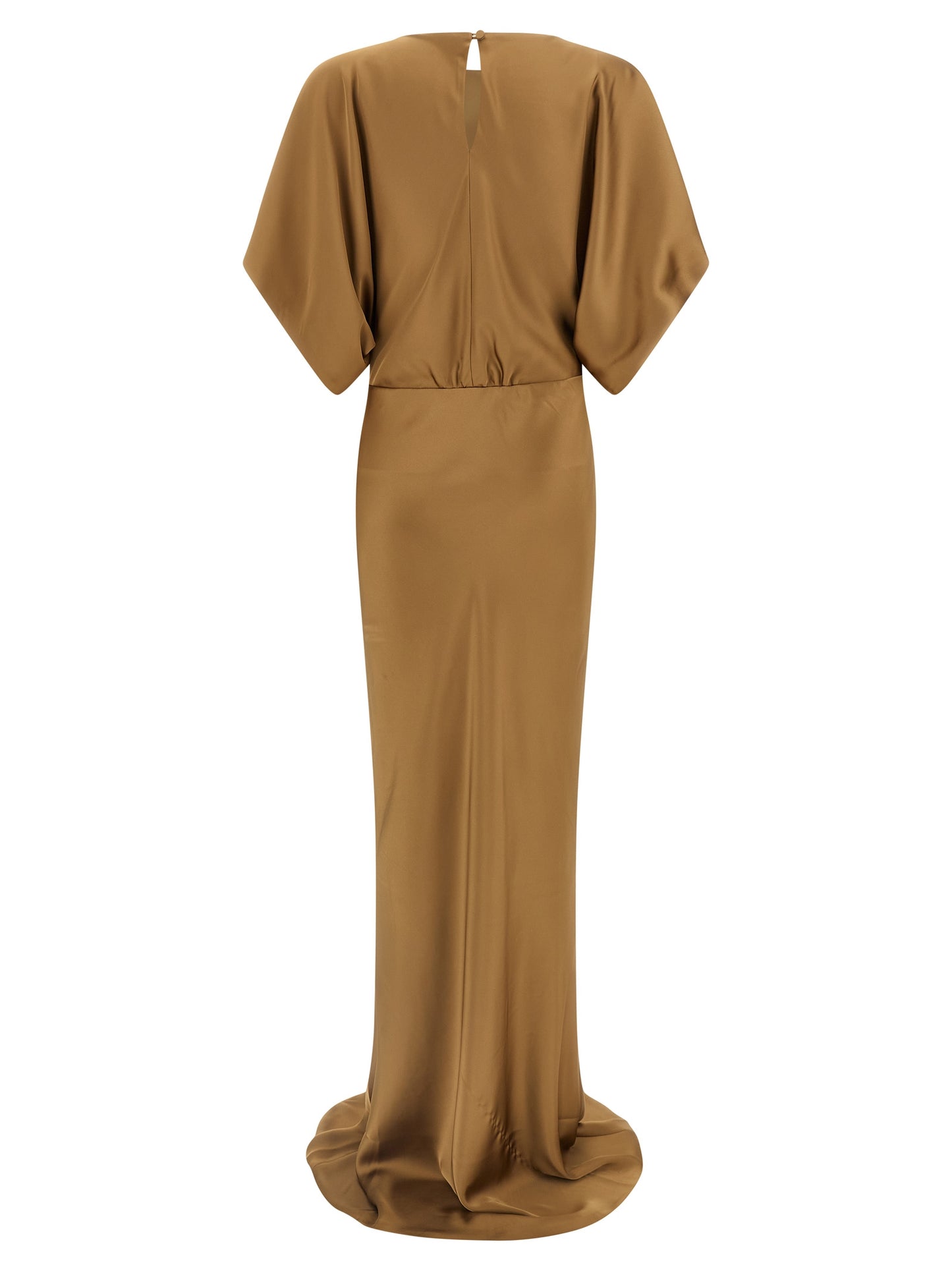 Norma Kamali Beige Polyester Long Dress