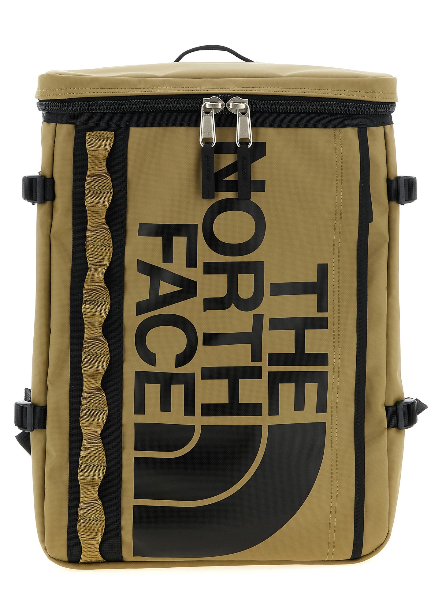 Backpack by The North Face for unisex in polyester bicolour & green features a effortlessly chic Base Camp Fuse Box Polyester Backpack design, showcasing a secure zipper & buckle, ample , and versatile handle, backpack-strap & adjustable-strap for a effortlessly chic finish.