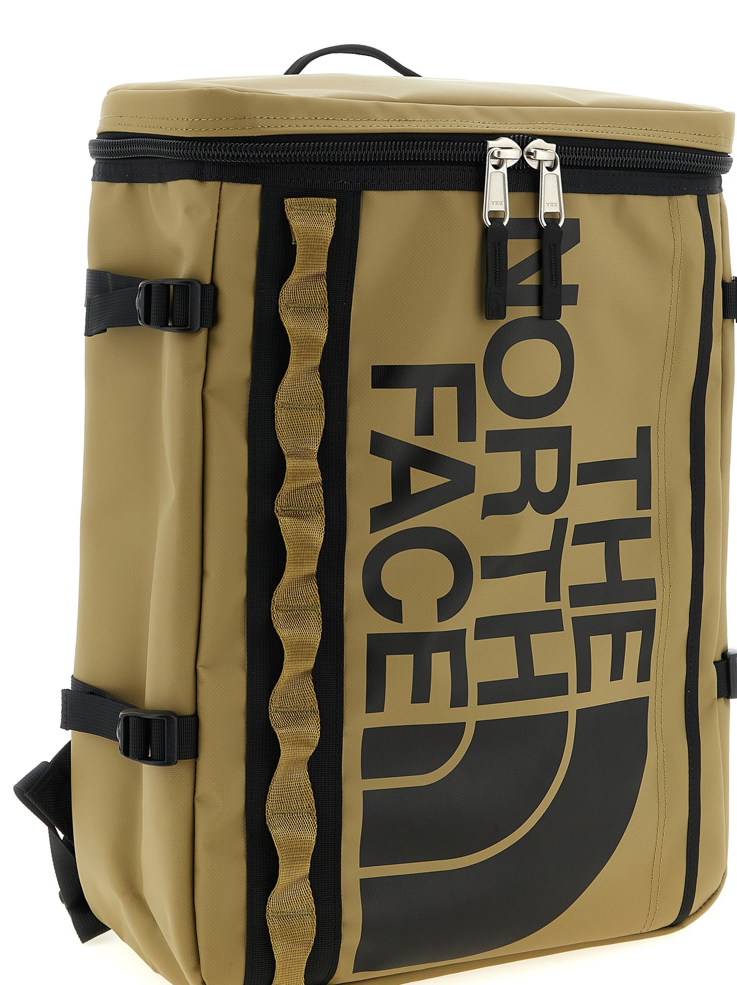 Backpack by The North Face for unisex in polyester bicolour & green showcases a urban-chic Base Camp Fuse Box Polyester Backpack design, featuring a secure zipper & buckle with urban-chic and versatile handle, backpack-strap & adjustable-strap.