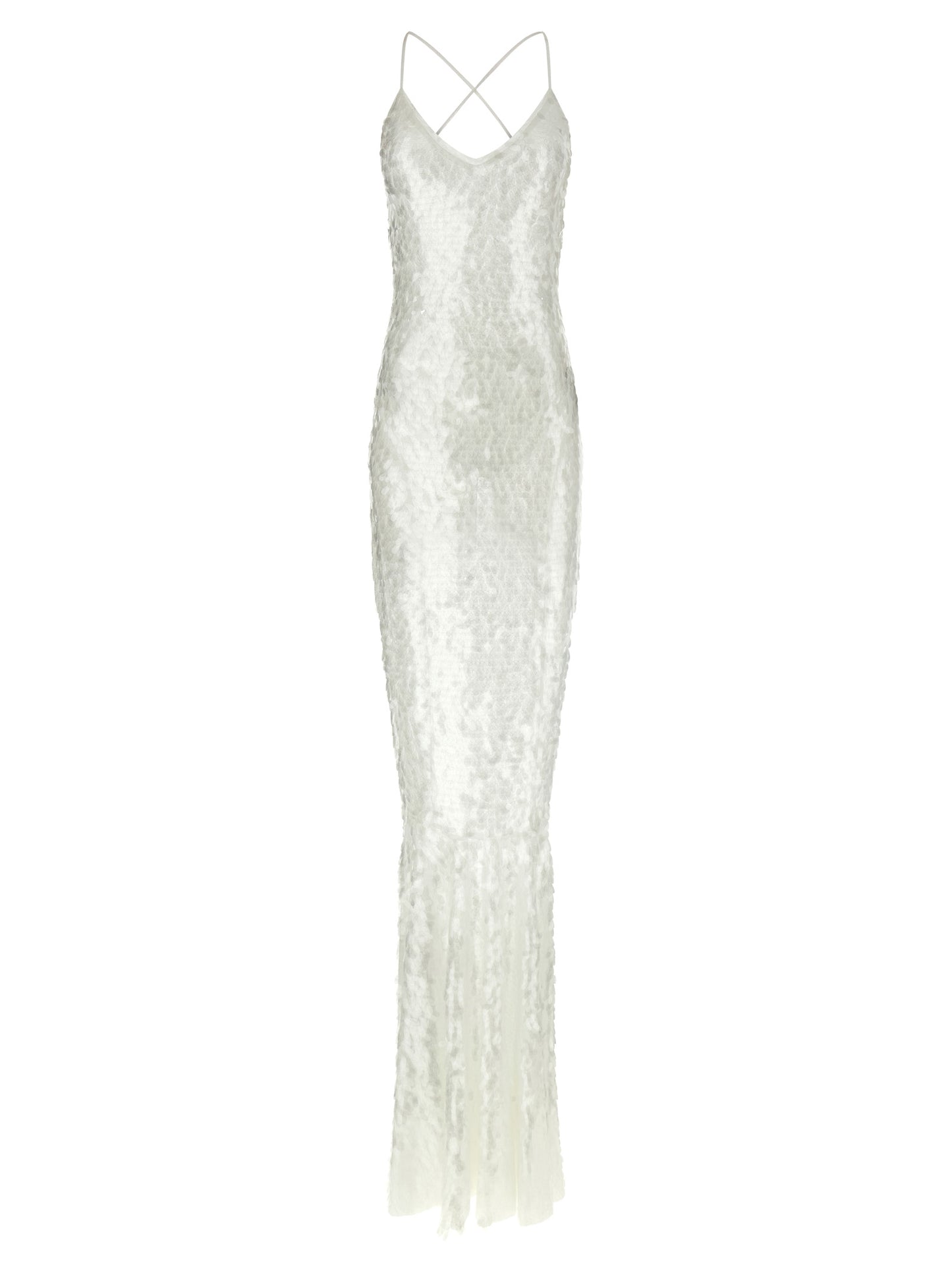 Norma Kamali White Polyamide Long Dress