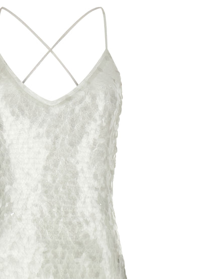 Norma Kamali White Polyamide Long Dress