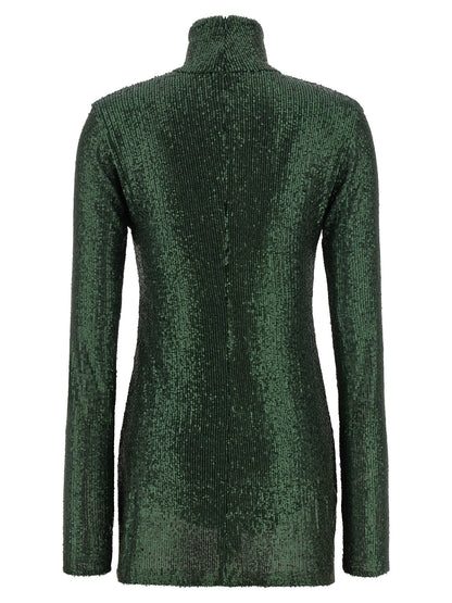 Norma Kamali Bicolor Polyester Short Dress