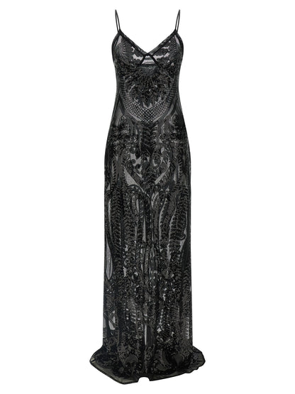 Norma Kamali Black Polyester Long Dress