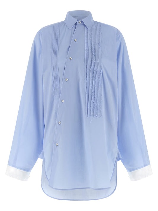 Blouse by MAISON JEJIA for women in stretch cotton light-blue presents a discerning silhouette, showcasing a sophisticated and for a truly discerning finish.