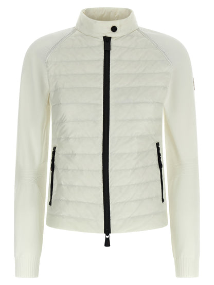 Moncler Grenoble White Polyamide Cardigan