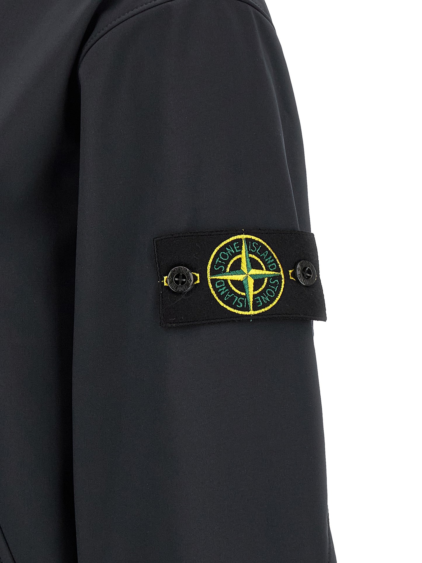 Stone Island Blue Polyester Shell Jacket