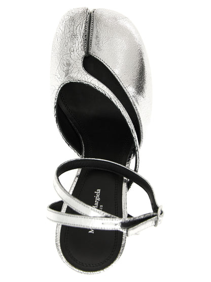 Maison Margiela Silver Calfskin High Heel Pumps