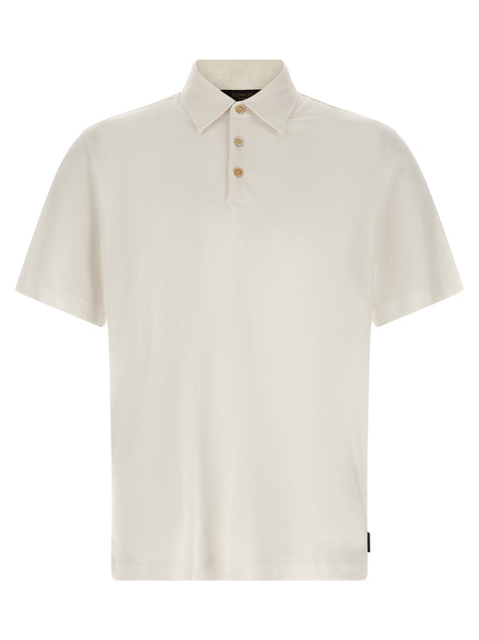 ZANONE White Cotton Polo Shirt