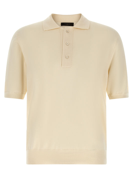 ZANONE Beige Cotton Polo Shirt