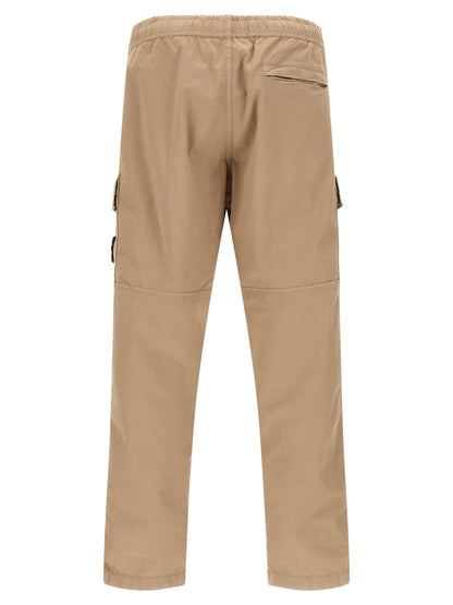 Stone Island Beige Cotton Cargo Pants