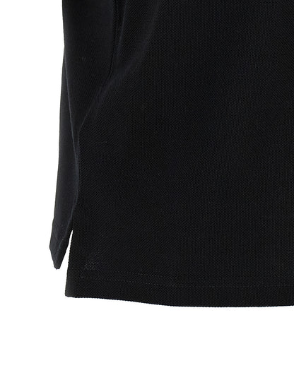 Saint Laurent Black Cotton Polo Shirt