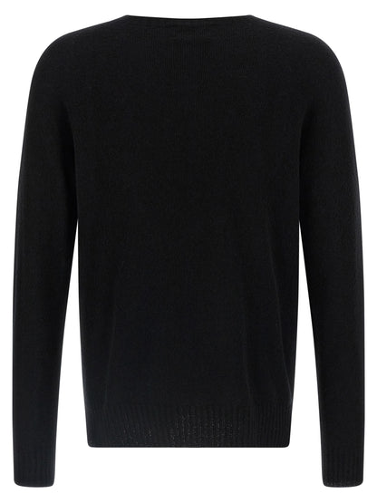 MA'RY'YA Black Cotton Cardigan