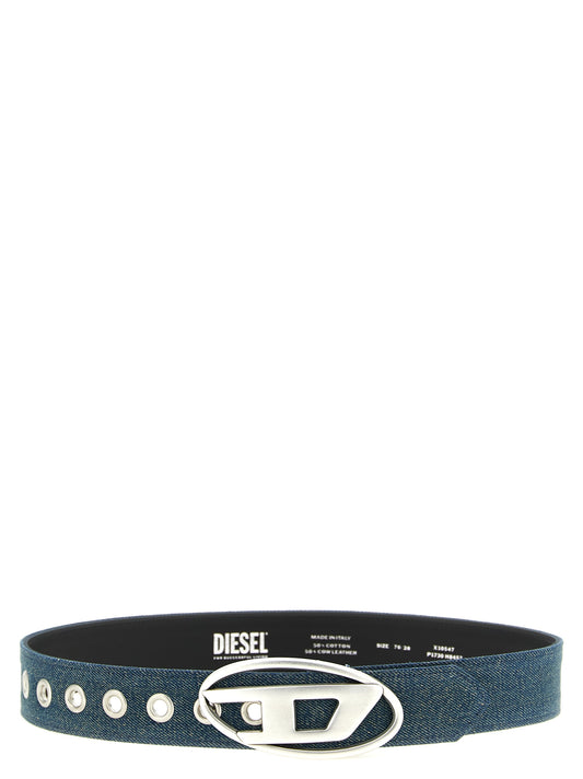 Belt by Diesel for women in denim cotton blue features an distinguished design, perfectly showcasing the sophisticated craftsmanship of this distinguished 1 Dr Denim Cotton Belt.