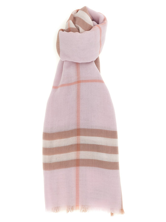 Face Mask by Burberry for women in viscose silk & cupro multicolor & pink showcases a svelte silhouette, artfully capturing the essence of the svelte Wool Face Mask design for a sophisticated look.