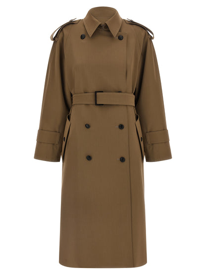 Max Mara Brown Virgin Wool Coat