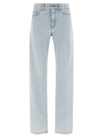 Givenchy Blue Cotton Straight-Leg Jeans