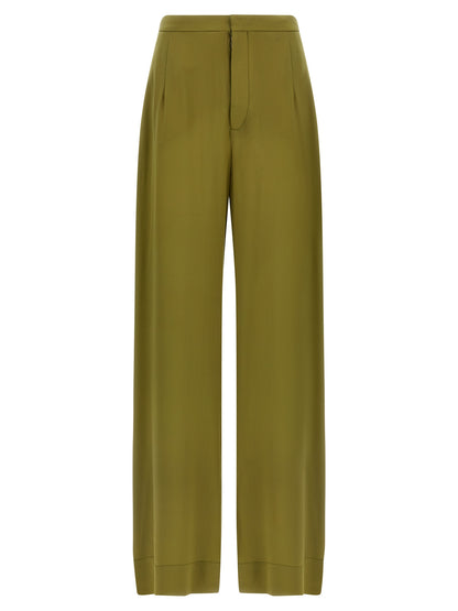 MAISON JEJIA Bicolor Silk Casual Pants