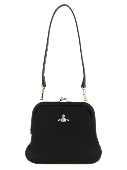 Vivienne Westwood Black Viscose Clutch Bag