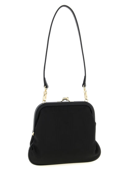 Vivienne Westwood Black Viscose Clutch Bag