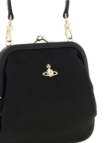 Vivienne Westwood Black Viscose Clutch Bag