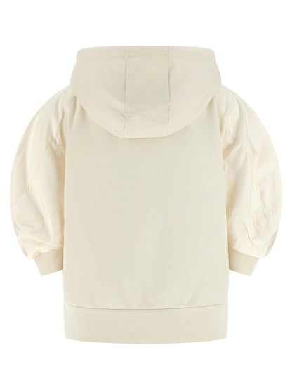 Moncler White Cotton Hoodie
