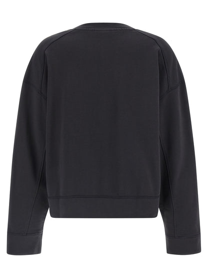 Ganni Black Organic Cotton Sweatshirt