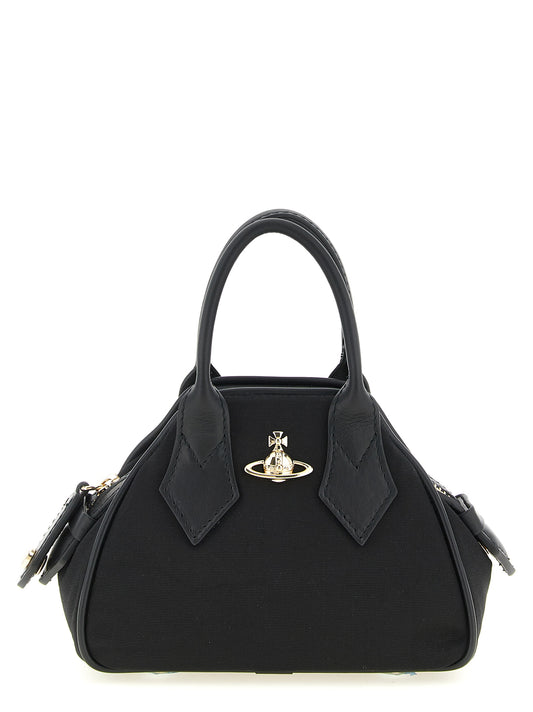 This Mini Handbag by Vivienne Westwood for women in viscose & rubber and black presents a sculptural silhouette featuring a secure zipper, ample , and versatile shoulder-strap, adjustable-strap & handle for a sculptural finish.