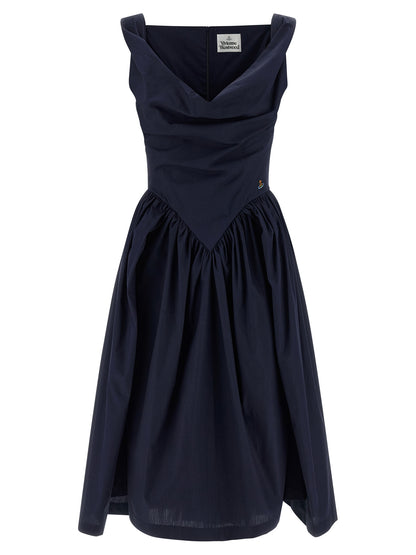 Vivienne Westwood Blue Cotton Midi Dress