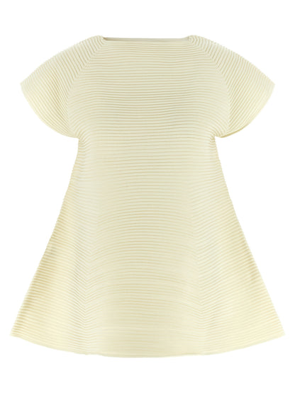 Issey Miyake Bicolor Polyester Short Dress