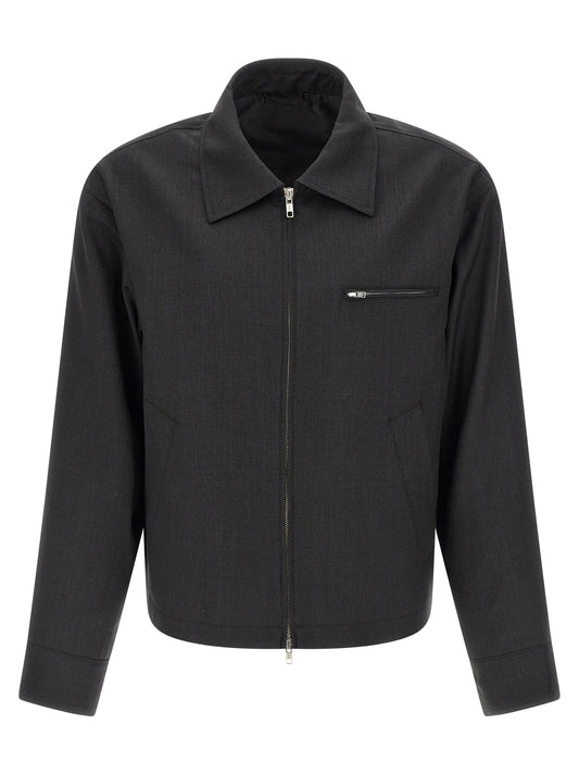 MFPEN Men's Lightweight Wool Overcoat - Gray