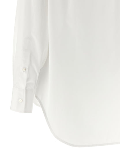 Blouse by Maison Margiela for women in cotton white features an polished silhouette, showcasing a sophisticated and detail for a truly polished finish.