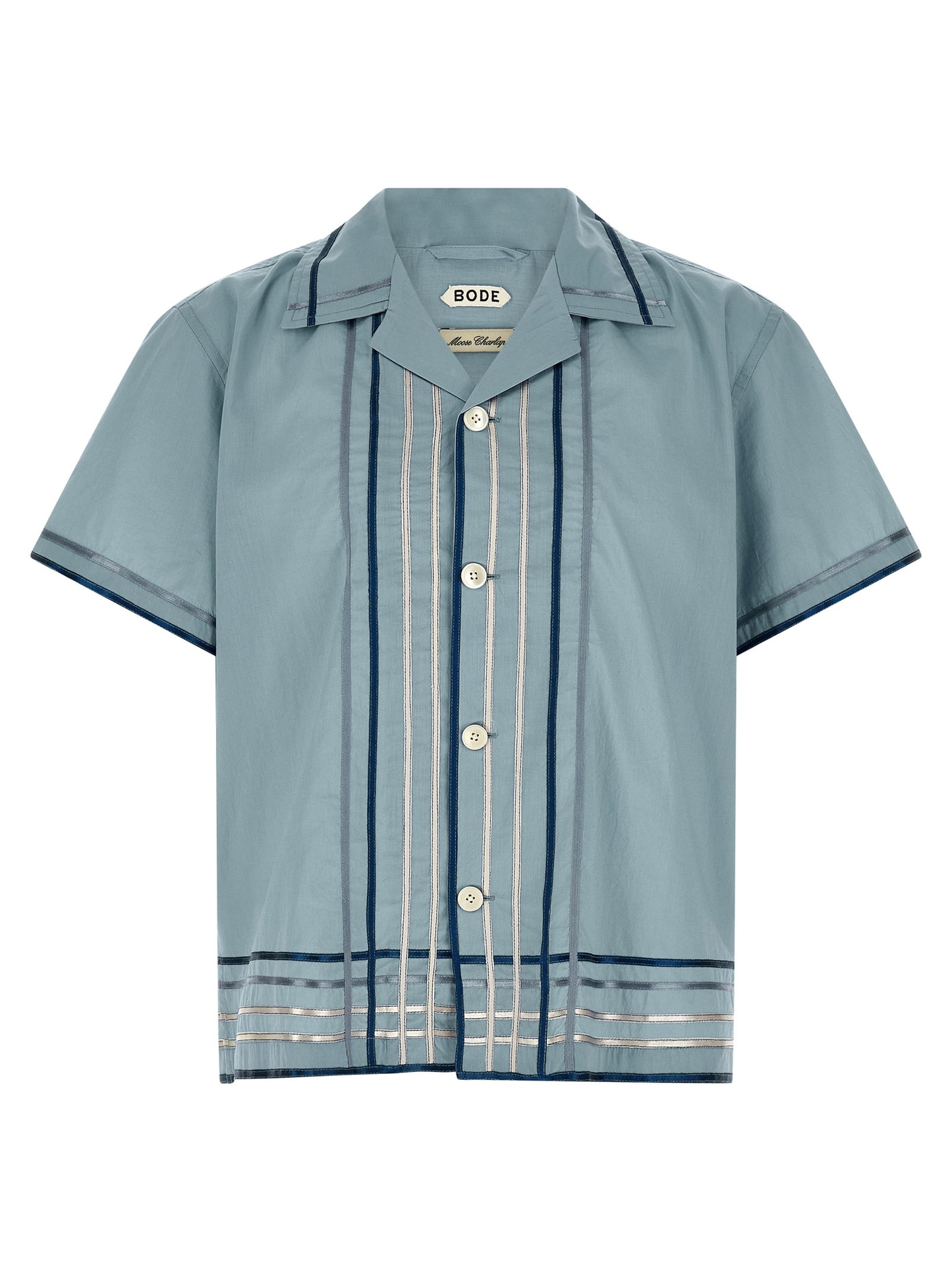 BODE Blue Cotton Blouse