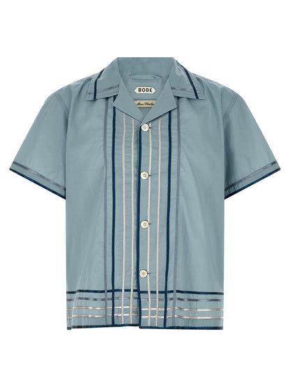 BODE Blue Cotton Blouse