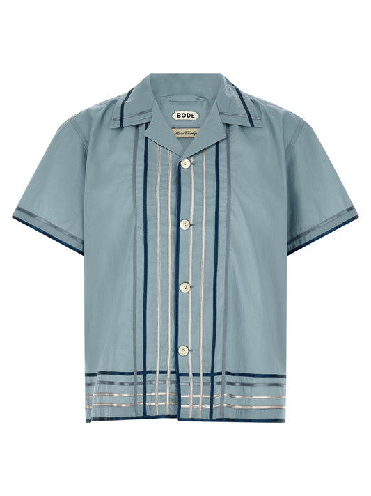 BODE Blue Cotton Blouse
